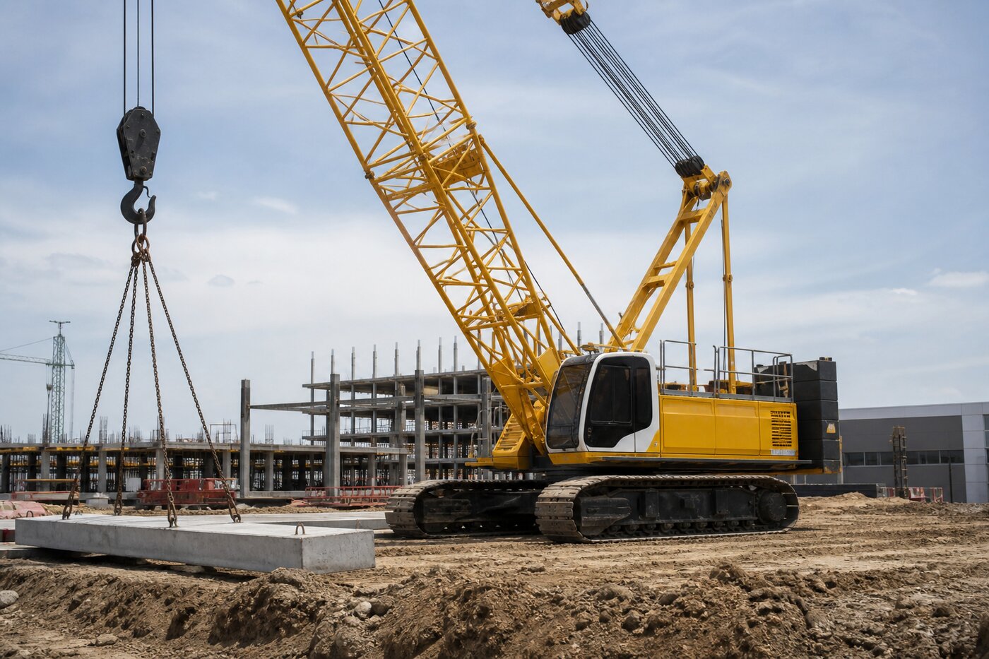 Crane ready for an urgent jobsite lift